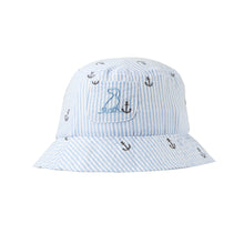  FISHERMAN Anchor Seersucker Woven Bucket Hat