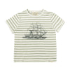 NEWQUAY Grey Boat Printed Tee