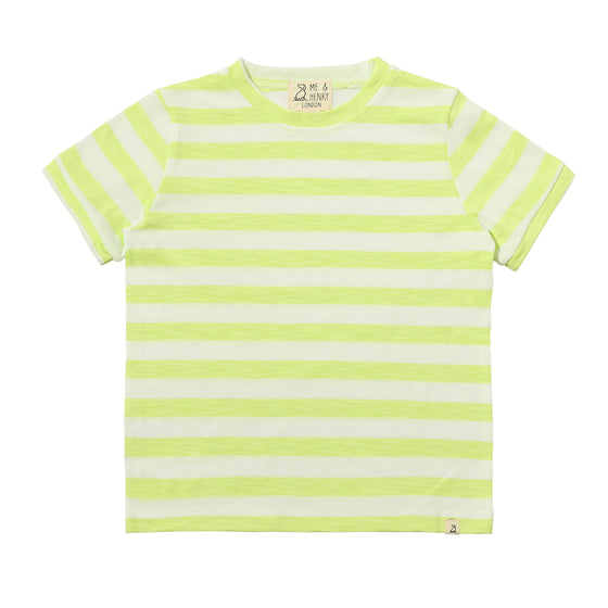 CAMBER Lime/White Striped Tee