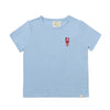 MARINE Blue Lobster Embroidered Tee