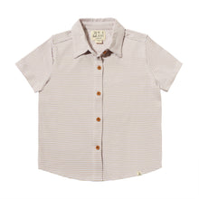  TILLER Beige/White Stripe Jersey Shirt