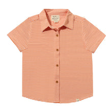  TILLER Tangerine/White Stripe Jersey Shirt