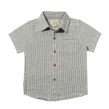  Mens Newport Woven Shirt grey/white stripe