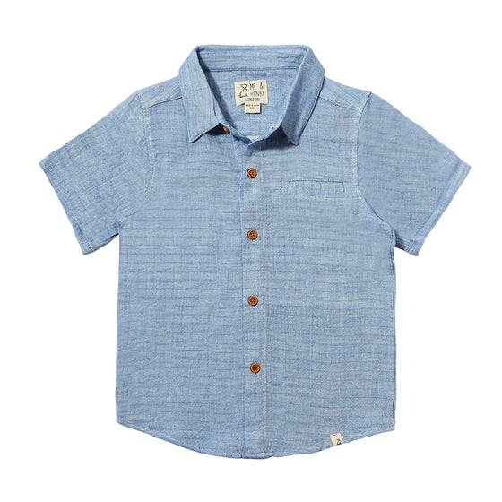 Mens Newport Woven Shirt blue