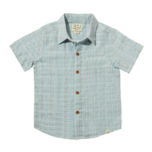  Mens Newport Woven Shirt blue/grey stripe