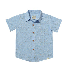  Mens Newport Woven Shirt blue floral