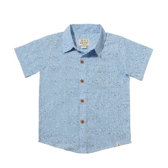 Mens Newport Woven Shirt blue floral