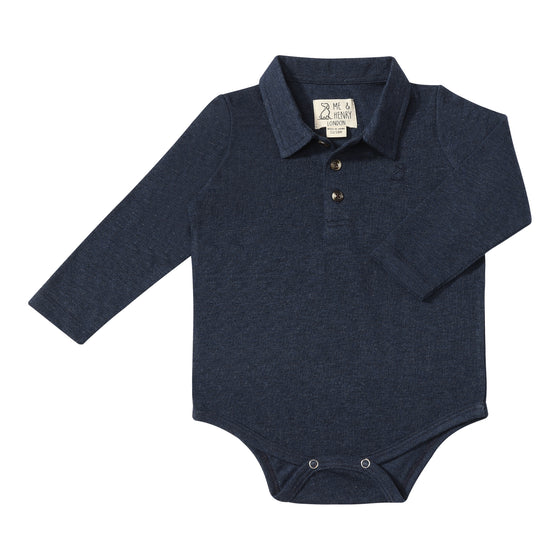 SEYMOUR Navy Polo Onesie