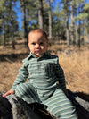 KINGSTON Green Double Stripe Polo Romper