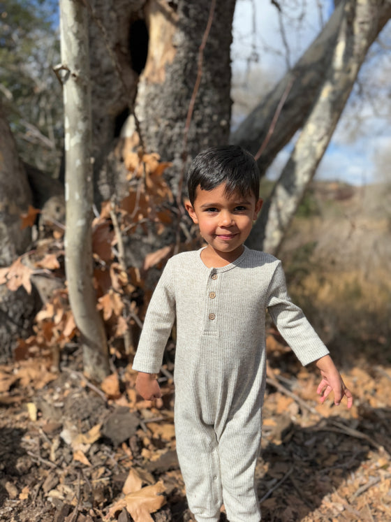 ロイヤル/グレー ダブルストライプ KINGSTON ポロロンパー