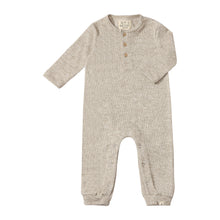  MASON Ribbed Heathered Biscuit Romper