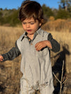 ARLINGTON White w/Black Arms Polo Romper