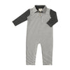 ARLINGTON White w/Black Arms Polo Romper
