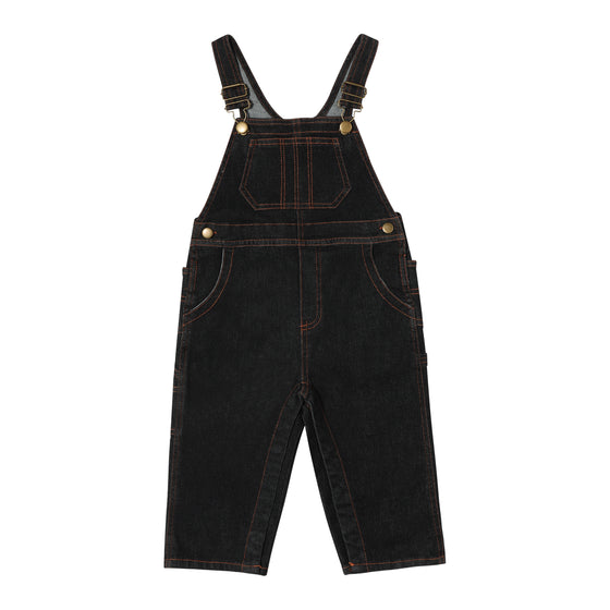 BOSH Black Stretch Denim Overalls