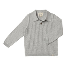  CHRISTIAN Grey Cable Polo