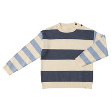  RICARDO Colour Block Navy/Blue arms Sweater