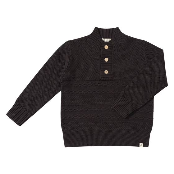 CABLE Navy Sweater
