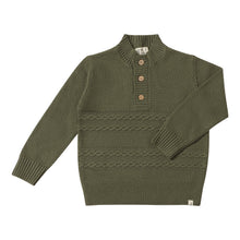  CABLE Green Sweater