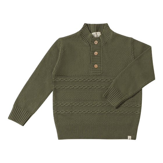 CABLE Green Sweater