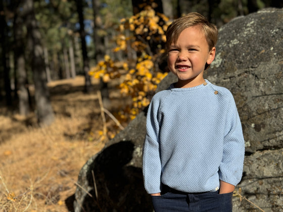 ROAN Pale Blue Sweater