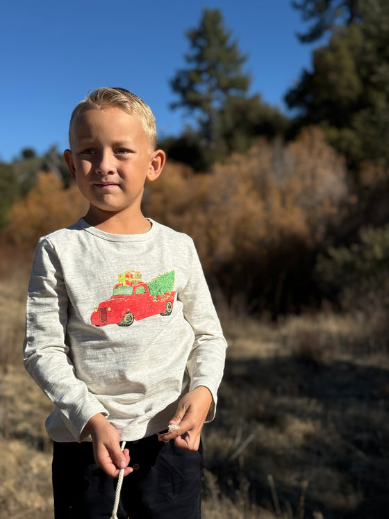CHEROKEE Vintage Truck Red Printed Tee