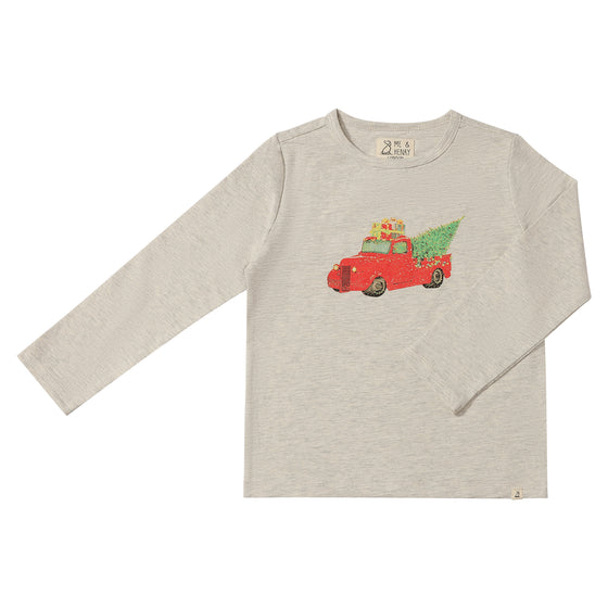 CHEROKEE Vintage Truck Red Printed Tee