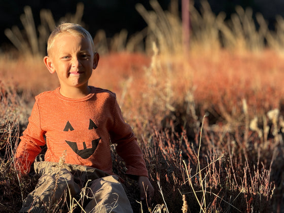 CHEROKEE Pumpkin Smile Printed Tee