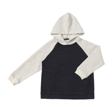  James Navy/Grey Hooded top