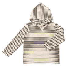  ROGER Cream/Navy Hooded Top