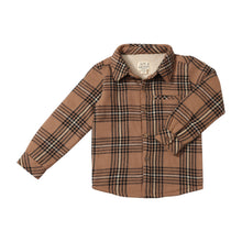  ADVENTURER Brown/Black Plaid Sherpa Lined Shirt