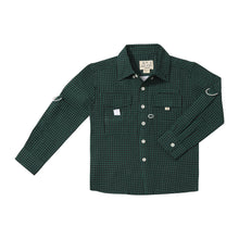  SAWYER Fishing shirt GREEN/BLACK CHECK