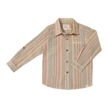  ATWOOD Brown Multi Stripe Woven Shirt