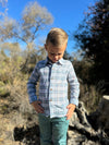 ATWOOD Green/White Plaid Woven Shirt