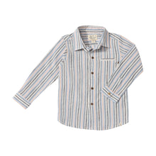  ATWOOD Blue/Peach Stripe Woven Shirt