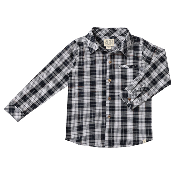 ATWOOD Navy/White Plaid Woven Shirt