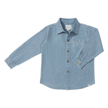  ATWOOD Denim/White Stripe Woven Shirt
