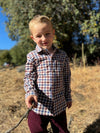 ATWOOD Blue/Burgundy/Cream Plaid Woven Shirt