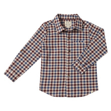  ATWOOD Blue/Burgundy/Cream Plaid Woven Shirt