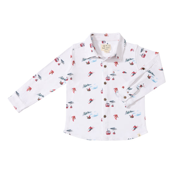 ATWOOD Ski Scene Printed Shirt