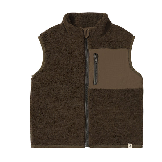 GILT Olive Sherpa Vest