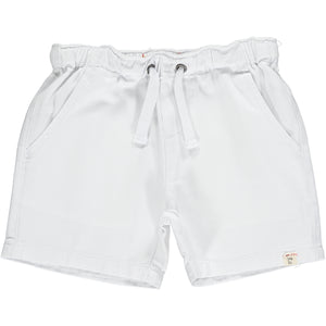 White Twill Boys Shorts