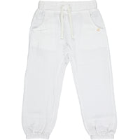 White Lightweight gauze Pants