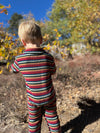 KINGSTON Red Multi Stripe Polo Romper