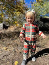STEFANO Festive Print Hooded Romper