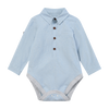 JASPER Pale Blue Chambray Woven Onesie
