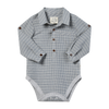 JASPER Chambray Stripe Seersucker Woven Onesie