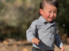 JASPER Chambray Stripe Seersucker Woven Onesie