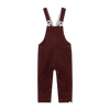 GENTRY Burgundy Moleskin Woven Overalls