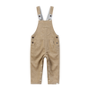 GENTRY Beige Moleskin Woven Overalls