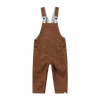 GENTRY Brown Moleskin Woven Overalls